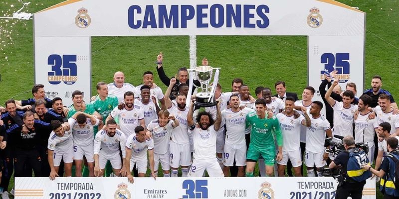 Los Blancos vô địch Laliga nhiều nhất lịch sử